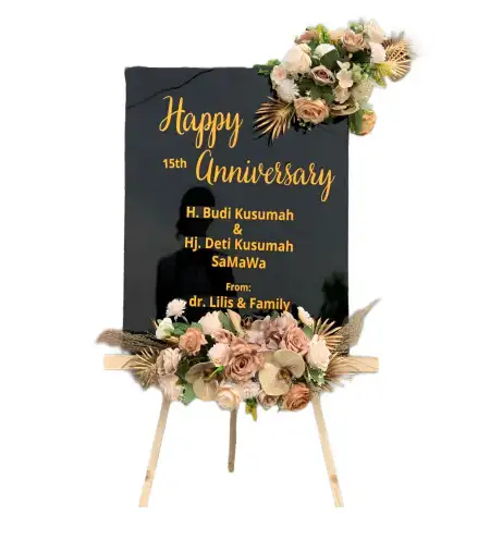 Papan Bunga Akrilik Mengening